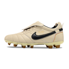 Botas de fútbol Nike Tiempo R10 Legend Elite FG beige y negro