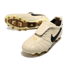 Botas de fútbol Nike Tiempo R10 Legend Elite FG beige y negro