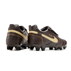 Botas de fútbol Nike Tiempo R10 Legend Elite FG marrón y dorado