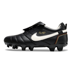 Nike Tiempo R10 Legend Elite FG Black and White Football Boots