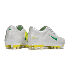 Chuteira Campo Nike Total 90 III FG Branca, Verde e Amarela