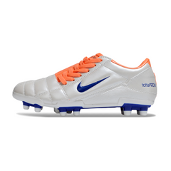 Chuteira Campo Nike Total 90 III FG Cinza e Laranja