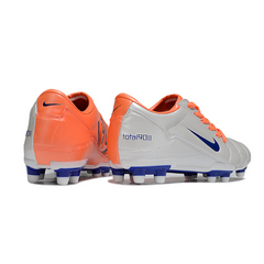 Chuteira Campo Nike Total 90 III FG Cinza e Laranja
