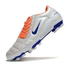 Chuteira Campo Nike Total 90 III FG Cinza e Laranja