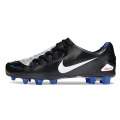 Chuteira Campo Nike Total 90 Laser Elite FG Preta e Cinza