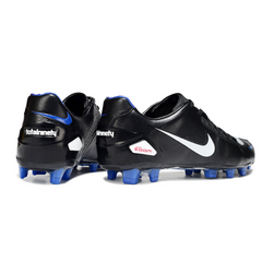 Chuteira Campo Nike Total 90 Laser Elite FG Preta e Cinza