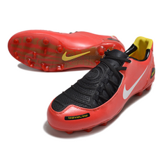 Chuteira Campo Nike Total 90 Laser Elite FG Vermelha e Preta
