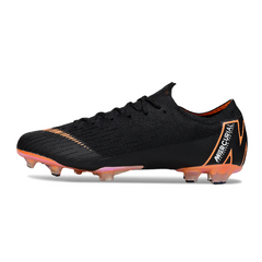 Chuteira Campo Nike Air Zoom Mercurial Vapor 12 Elite FG Preta e Laranja