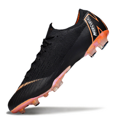 Chuteira Campo Nike Air Zoom Mercurial Vapor 12 Elite FG Preta e Laranja