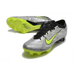 Chuteira Campo Nike Zoom Mercurial Vapor 15 Elite FG Cinza e Verde - VENI Futebol