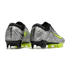 Chuteira Campo Nike Zoom Mercurial Vapor 15 Elite FG Cinza e Verde - VENI Futebol