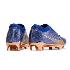 Chuteira Campo Nike Zoom Mercurial Vapor 15 Elite FG Azul e Bronze - VENI Futebol