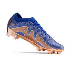 Chuteira Campo Nike Zoom Mercurial Vapor 15 Elite FG Azul e Bronze - VENI Futebol