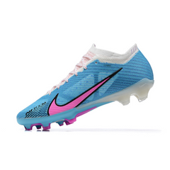 Chuteira Campo Nike Zoom Mercurial Vapor 15 Elite FG Azul e Rosa - VENI Futebol