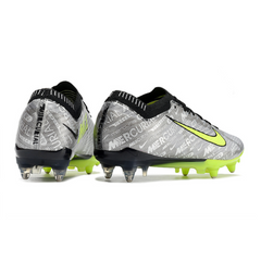 Chuteira Campo Nike Zoom Mercurial Vapor 15 Elite SG Ponta de Aluminio Cinza e Verde - VENI Futebol