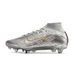 Chuteira Campo Nike Zoom Mercurial Superfly 9 Elite SG Ponta de Aluminio Prata - VENI Futebol