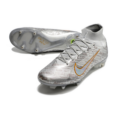 Chuteira Campo Nike Zoom Mercurial Superfly 9 Elite SG Ponta de Aluminio Prata - VENI Futebol