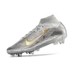 Chuteira Campo Nike Zoom Mercurial Superfly 9 Elite SG Ponta de Aluminio Prata - VENI Futebol