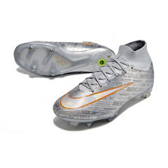 Chuteira Campo Nike Zoom Mercurial Superfly 9 Elite SG Ponta de Aluminio Prata - VENI Futebol