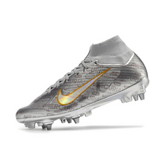 Chuteira Campo Nike Zoom Mercurial Superfly 9 Elite SG Trava Mista Prata - VENI Futebol