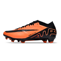 Chuteira Campo Nike Zoom Mercurial Vapor 15 Elite FG Laranja e Preta