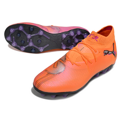 Botas de fútbol Puma Future 8 FG naranja y rosa