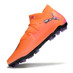 Botas de fútbol Puma Future 8 FG naranja y rosa