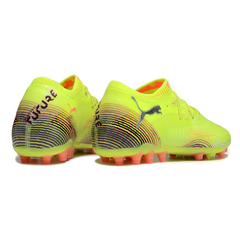 Botas de fútbol Puma Future 8 FG naranja y rosa