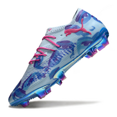 Botas de fútbol Puma Future 8 Low Top FG naranja y rosa