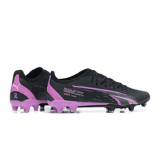 Chuteira Campo Puma Ultra Ultimate FG Preta e Rosa - VENI Futebol