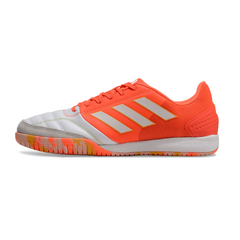 Chuteira Futsal Adidas Competition Top IC Branca e Laranja