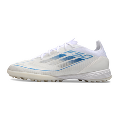 Chuteira Society Adidas F50 Elite TF Branco e Azul