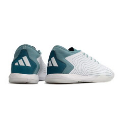 Chuteira Futsal Adidas Predator Accuracy.3 Low IC Branca e Azul - VENI Futebol