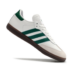 Chuteira Futsal Adidas Samba Classic Messi Branca e Verde - VENI Futebol