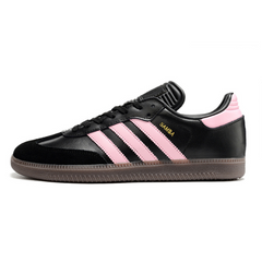 Chuteira Futsal Adidas Samba Classic Messi Inter de Miami Preta e Rosa Pack