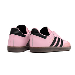 Chuteira Futsal Adidas Samba Classic Messi Inter de Miami Rosa e Preta Pack - VENI Futebol