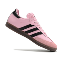 Chuteira Futsal Adidas Samba Classic Messi Inter de Miami Rosa e Preta Pack - VENI Futebol