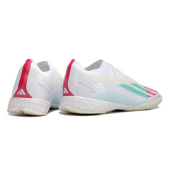 Chuteira Futsal Adidas X Crazyfast.1 IC Branca, Roxa e Azul - VENI Futebol