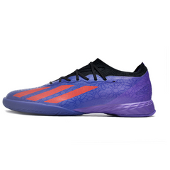 Chuteira Futsal Adidas X Crazyfast.1 IC Roxa e Laranja