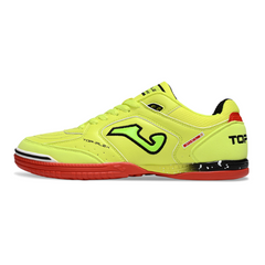 Chuteira Futsal Joma Top Flex 24 IC Amarelo e Vermelho