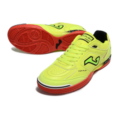 Chuteira Futsal Joma Top Flex 24 IC Amarelo e Vermelho