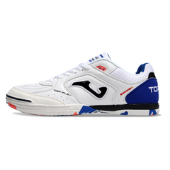 Chuteira Futsal Joma Top Flex Rebound IC Branco, Azul e Vermelho