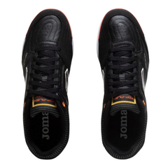 Bota de fútbol sala Joma Top Flex Rebound IC negra y naranja