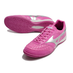 Chuteira Futsal Mizuno Morelia Sala Japan IC Rosa e Prata - VENI Futebol