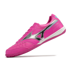 Chuteira Futsal Mizuno Morelia Sala Japan IC Rosa e Prata - VENI Futebol