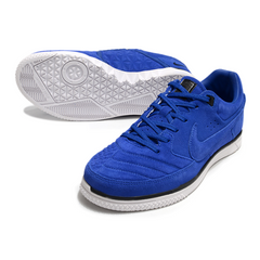 Chuteira Futsal Nike5 Street Gato IC Azul e Branco