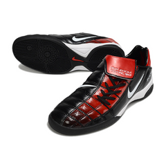 Chuteira Futsal Nike Air Zoom Total 90 III IC Preta e Vermelha