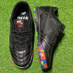 Chuteira Futsal Nike Gato x Supreme IC Preta e Colorida Tamanho 41