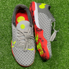 Botas de fútbol sala Nike Reactgato IC gris y naranja