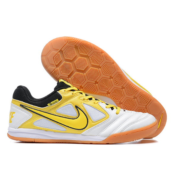 Chuteira Futsal Nike SB Gato X Supreme IC Branca Amarela e Preta - VENI Futebol